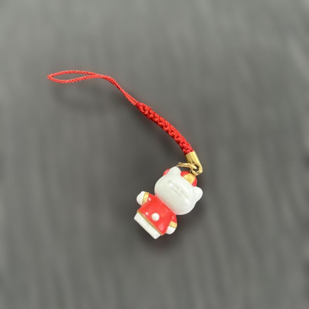 九　ストラップ　⑤　HelloKitty　キティー　馬　チャイナ服　かわいい