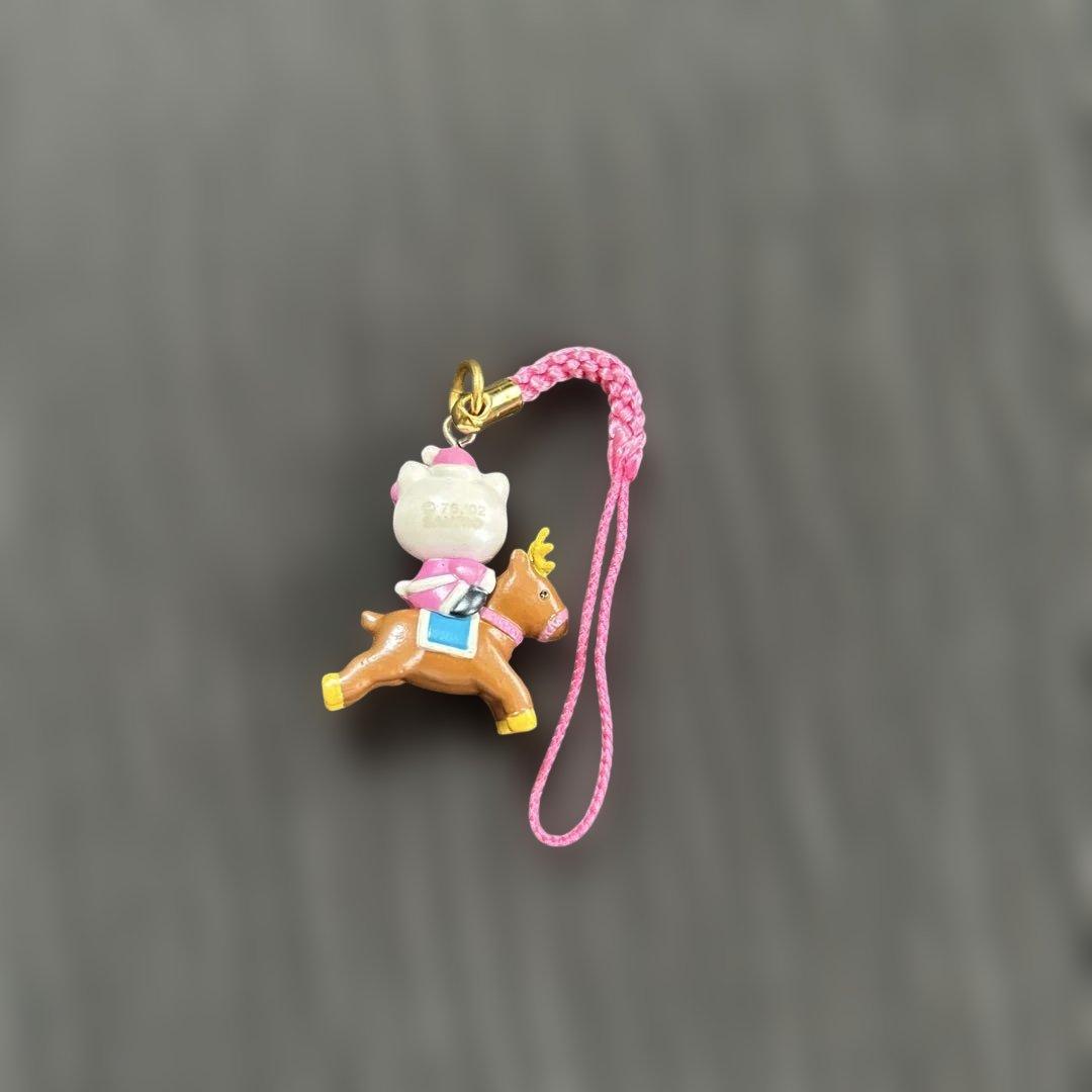 九　ストラップ　⑤　HelloKitty　キティー　馬　チャイナ服　かわいい