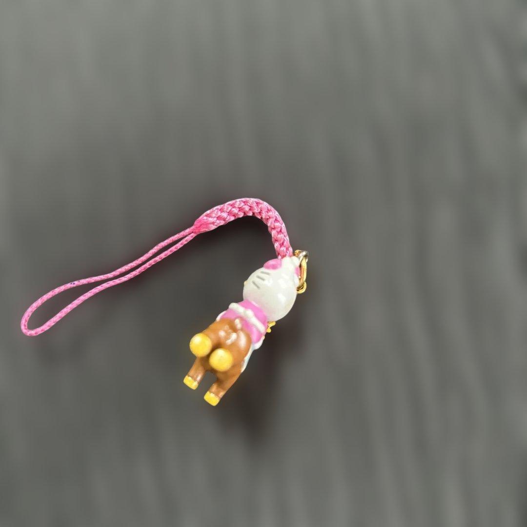 九　ストラップ　⑤　HelloKitty　キティー　馬　チャイナ服　かわいい