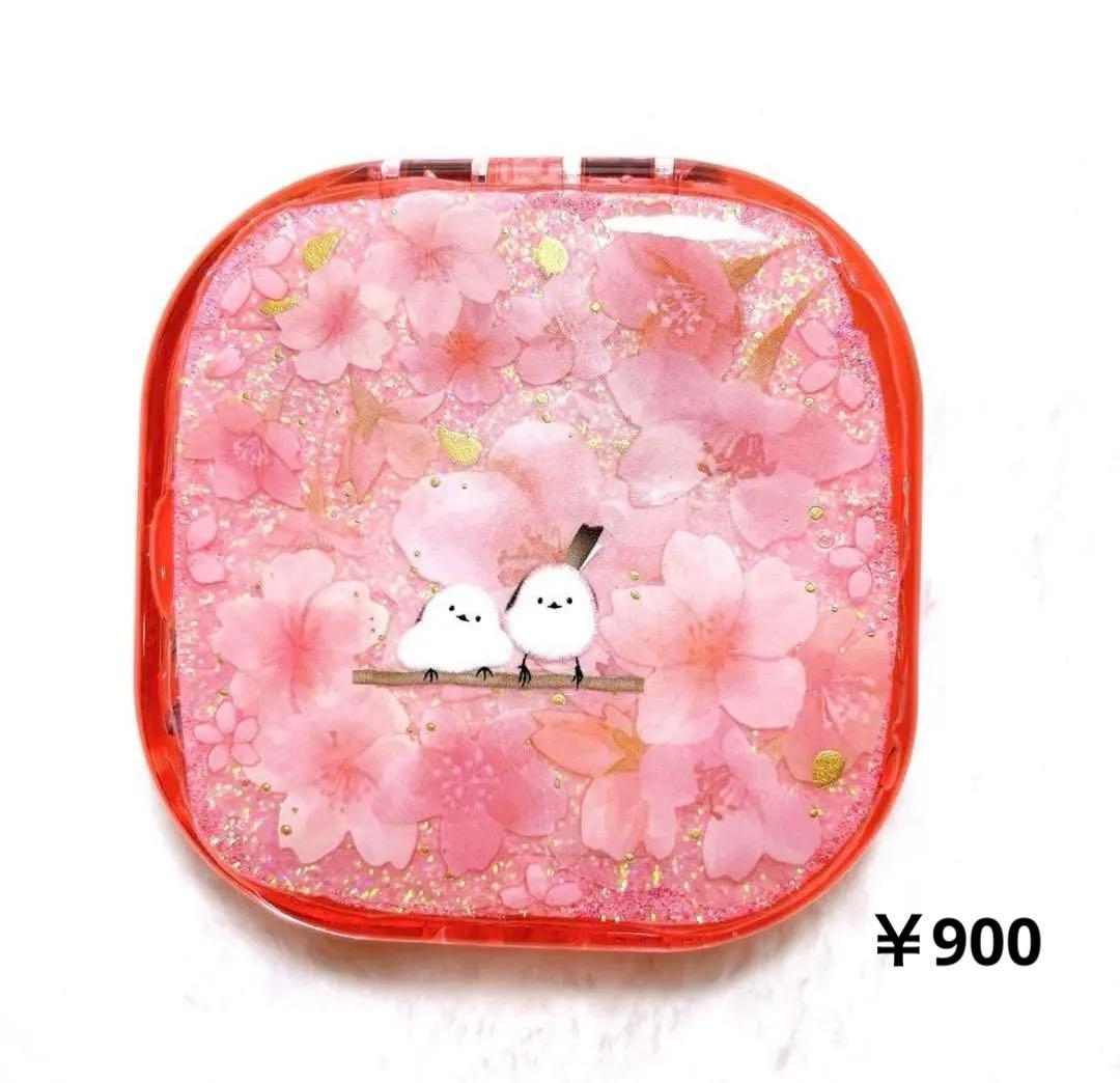 シマエナガ❁⃘*.゜レジンクリームケース サクラ✿