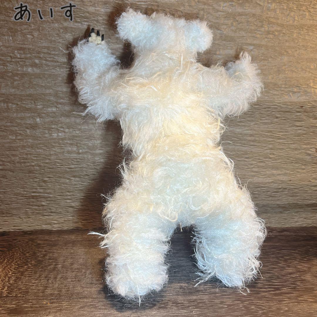 アートドール　ホッキョクグマ　しろくま　あいす　モールアート　アニマル　ホワイト