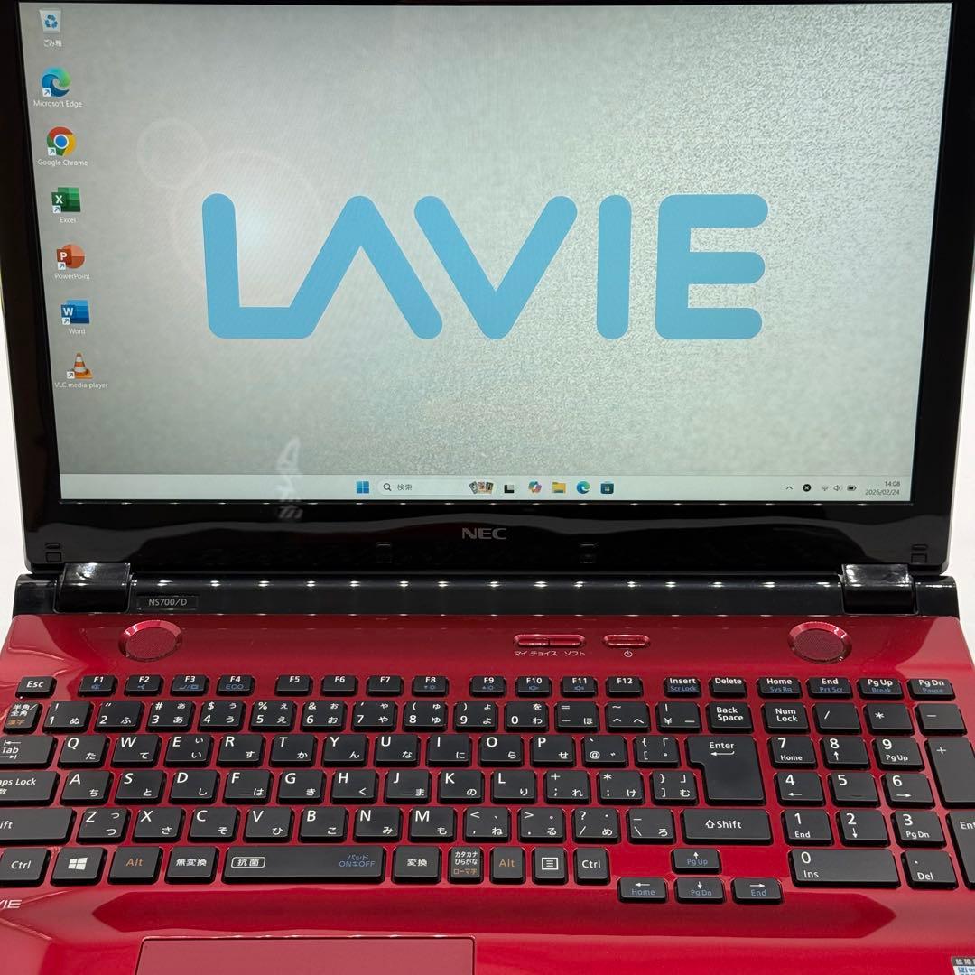 NECノートパソコン 準美品 i7 20GB 新品SSD512 Blu-ray