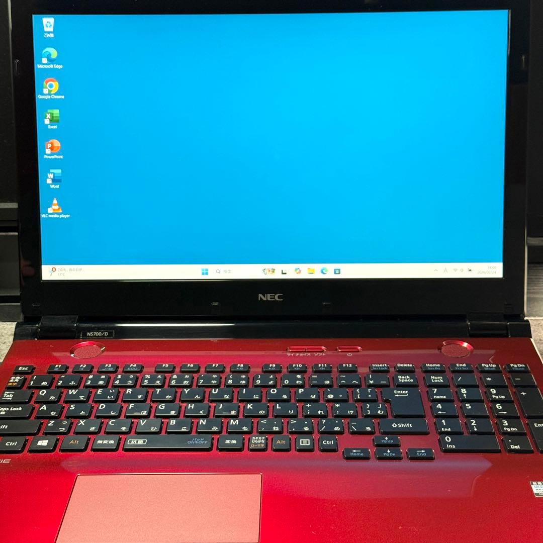 NECノートパソコン 準美品 i7 20GB 新品SSD512 Blu-ray