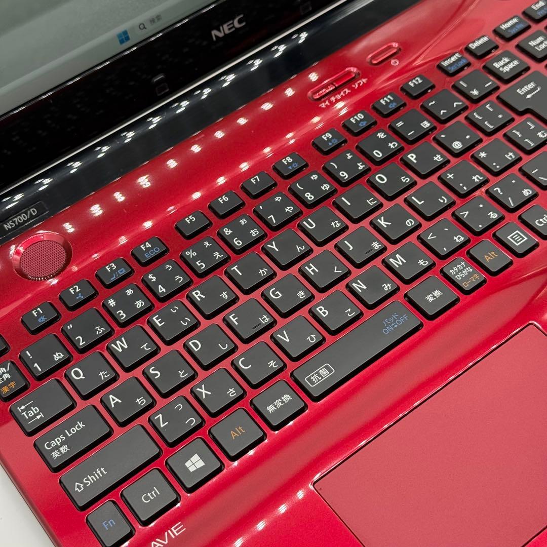 NECノートパソコン 準美品 i7 20GB 新品SSD512 Blu-ray