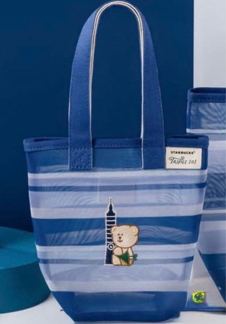 台湾 スターバックス 台北101 店舗限定品 漁師バッグ ミニトートバッグ 2個