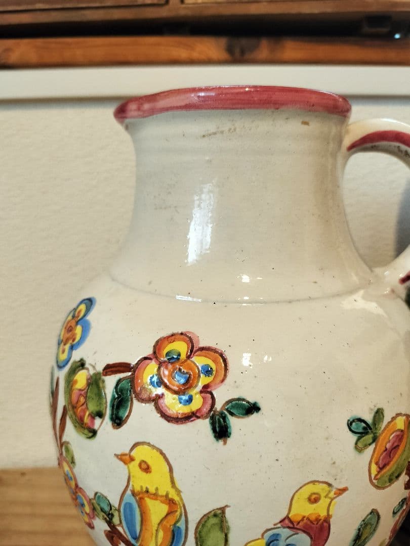 イタリア陶器専門★LANTILA DERUTAビンテージ水差し1623/27