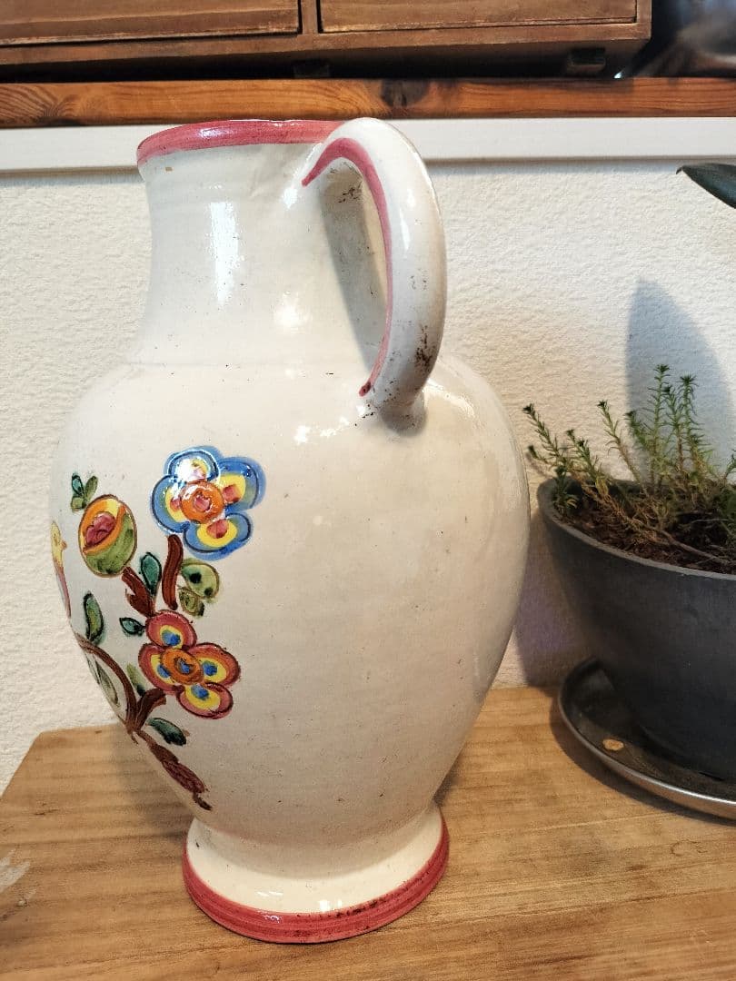 イタリア陶器専門★LANTILA DERUTAビンテージ水差し1623/27