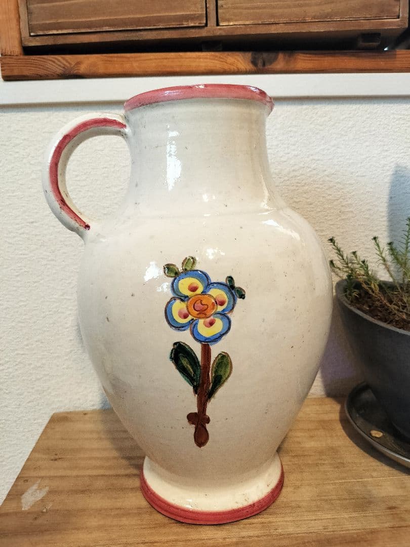 イタリア陶器専門★LANTILA DERUTAビンテージ水差し1623/27