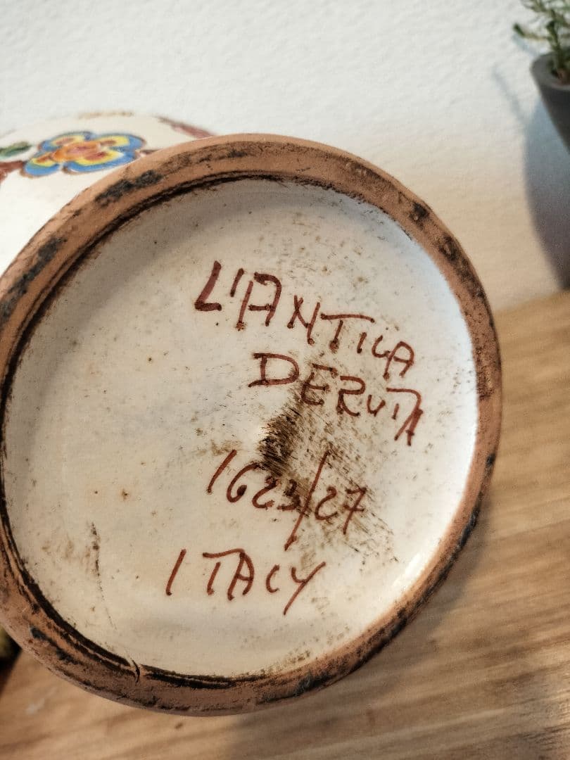 イタリア陶器専門★LANTILA DERUTAビンテージ水差し1623/27