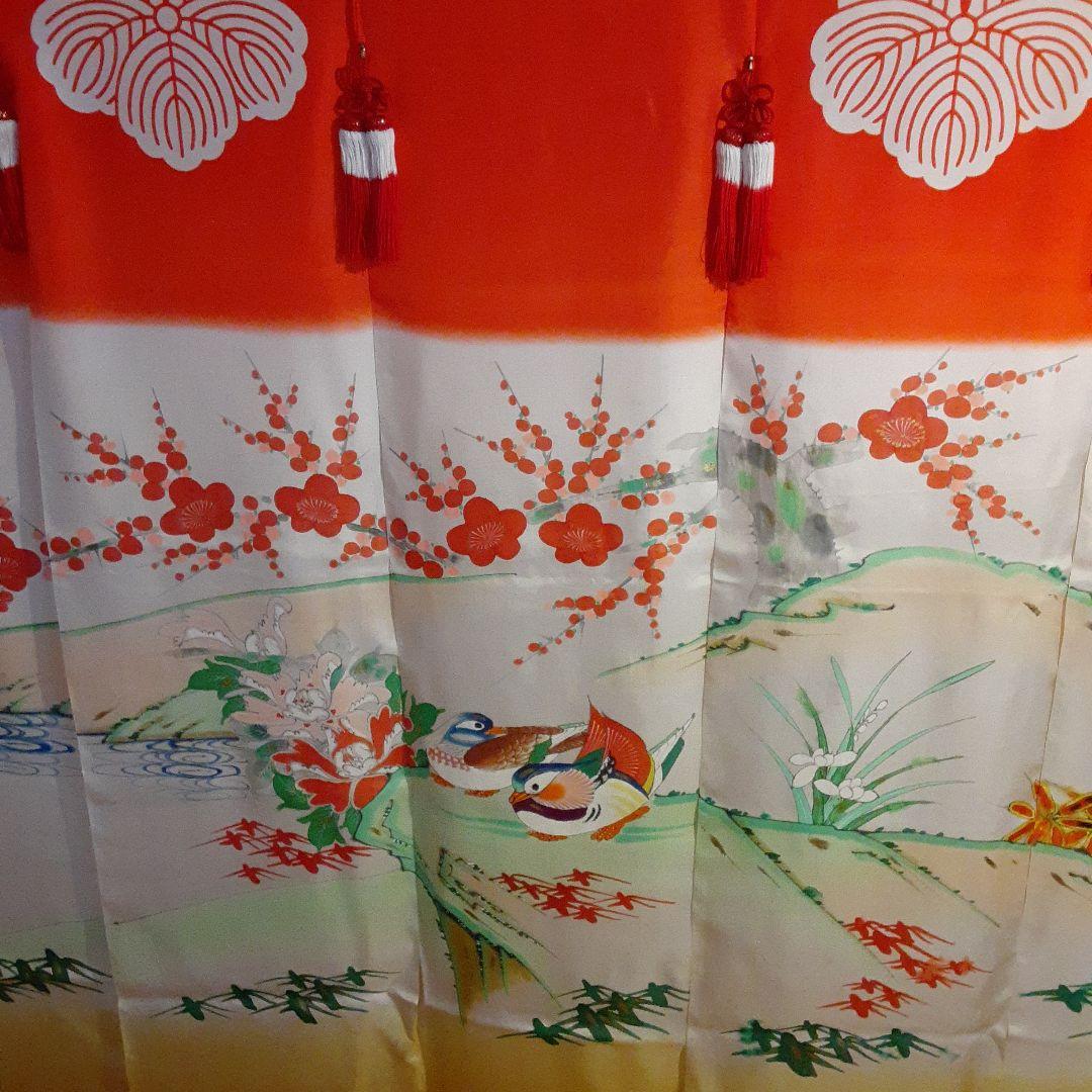 花嫁のれん　加賀のれん　郷土　おしどり