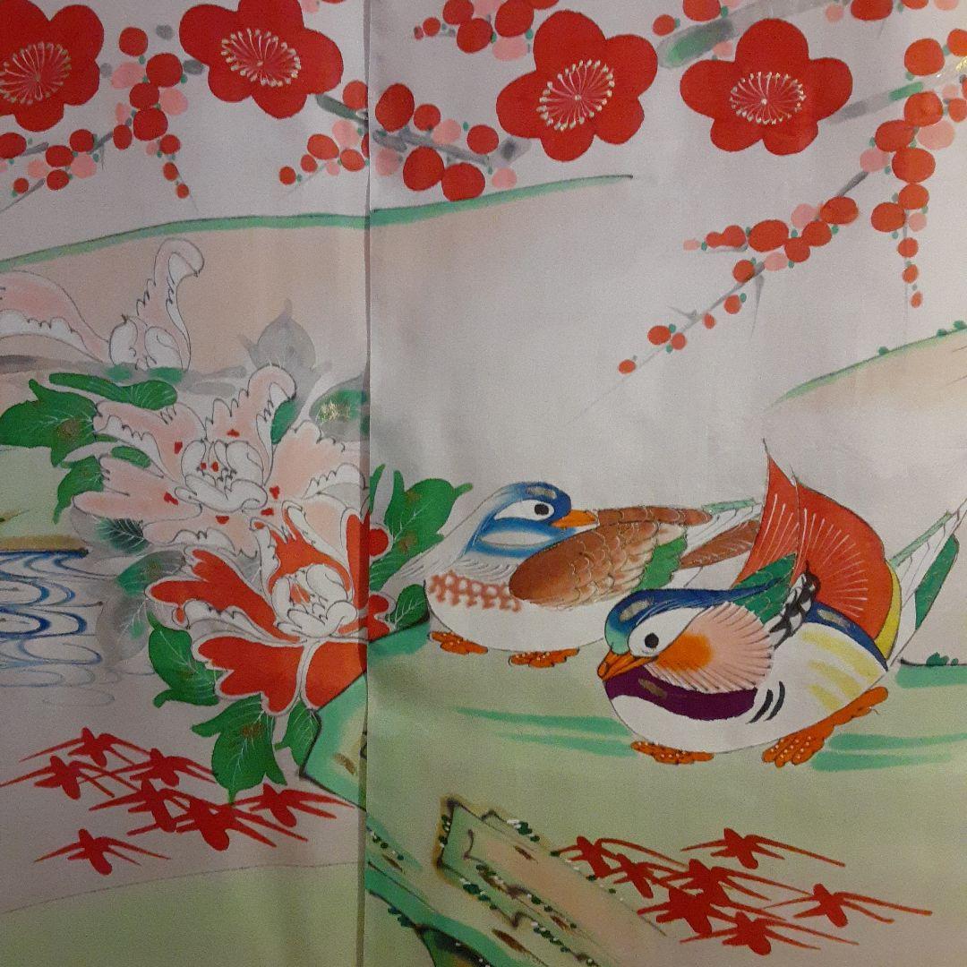 花嫁のれん　加賀のれん　郷土　おしどり