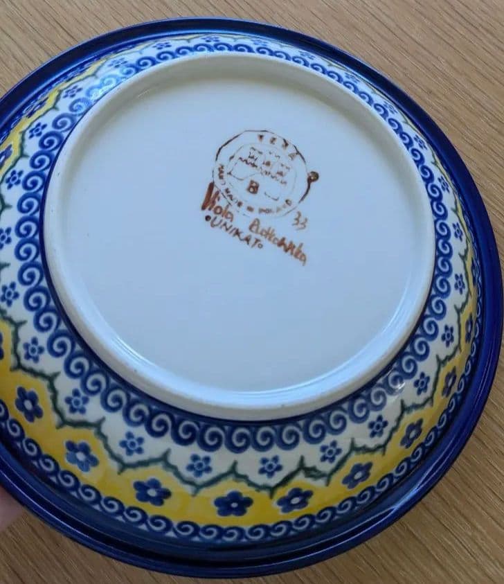 yoni　入手困難　ポーリッシュポタリー　スープ パスタ皿　ポーランド