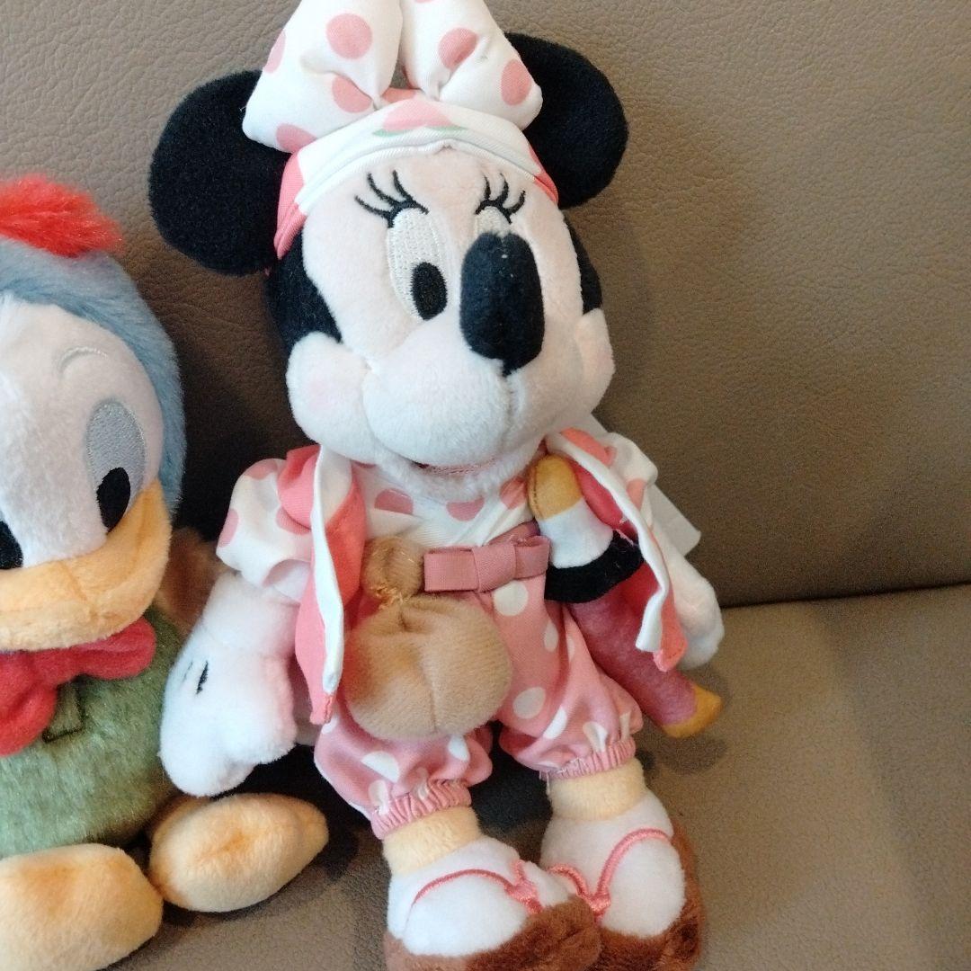 岡山イオン　ディズニーストア　ドナルド・ミニー　セット　ぬいぐるみキーチェーン
