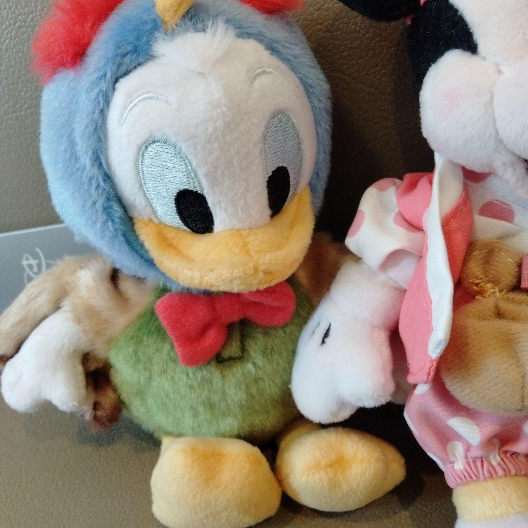 岡山イオン　ディズニーストア　ドナルド・ミニー　セット　ぬいぐるみキーチェーン