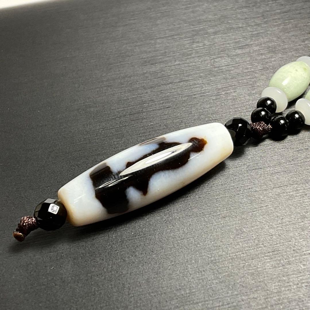 白天珠・観音天珠の組み紐のネックレス❣️❣️