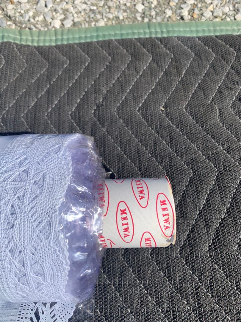 S4 未使用　保管品 ホワイトレーステーブルクロス 120幅　15m