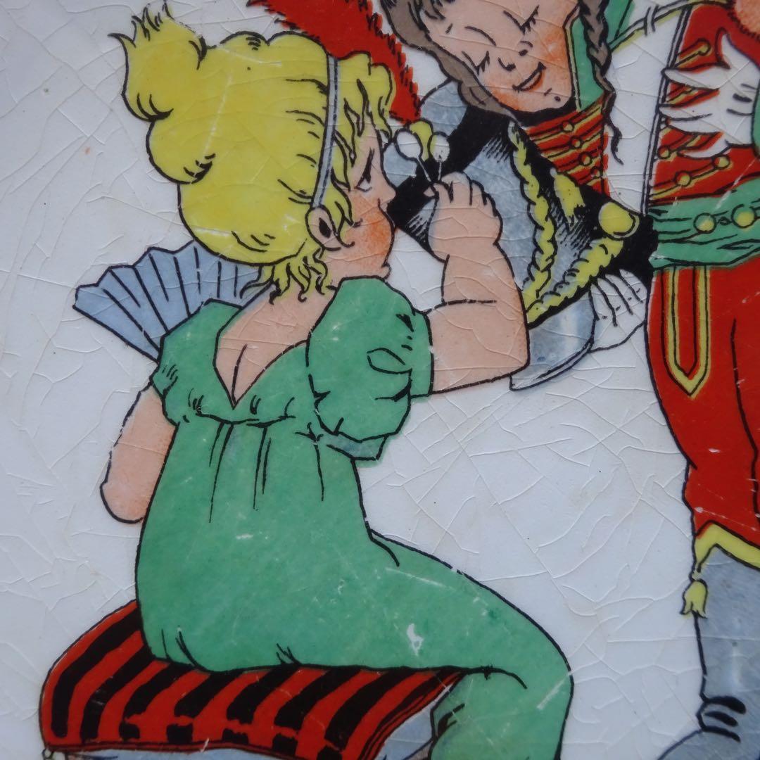 〜1940's アンティーク プレート 絵皿 フランス