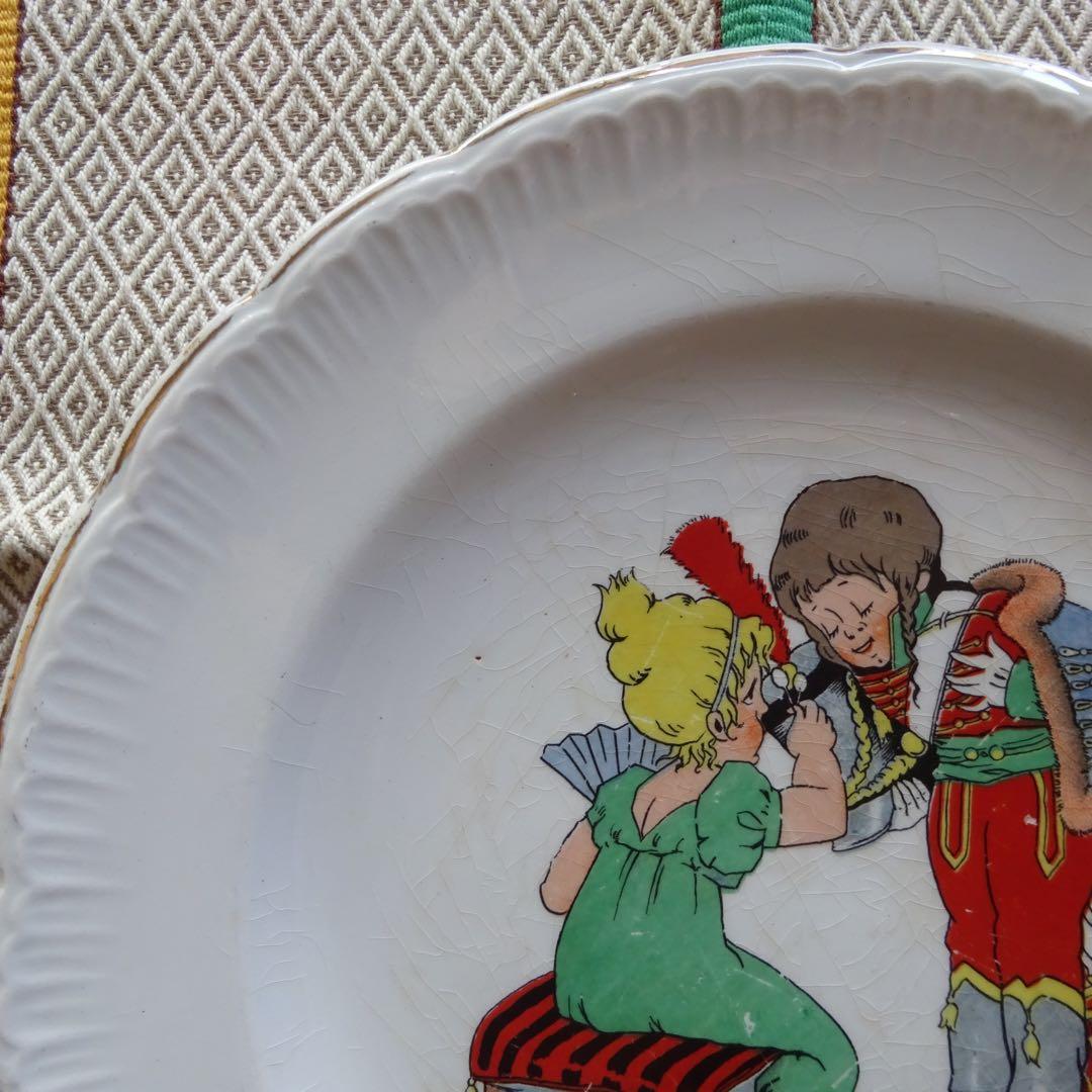 〜1940's アンティーク プレート 絵皿 フランス