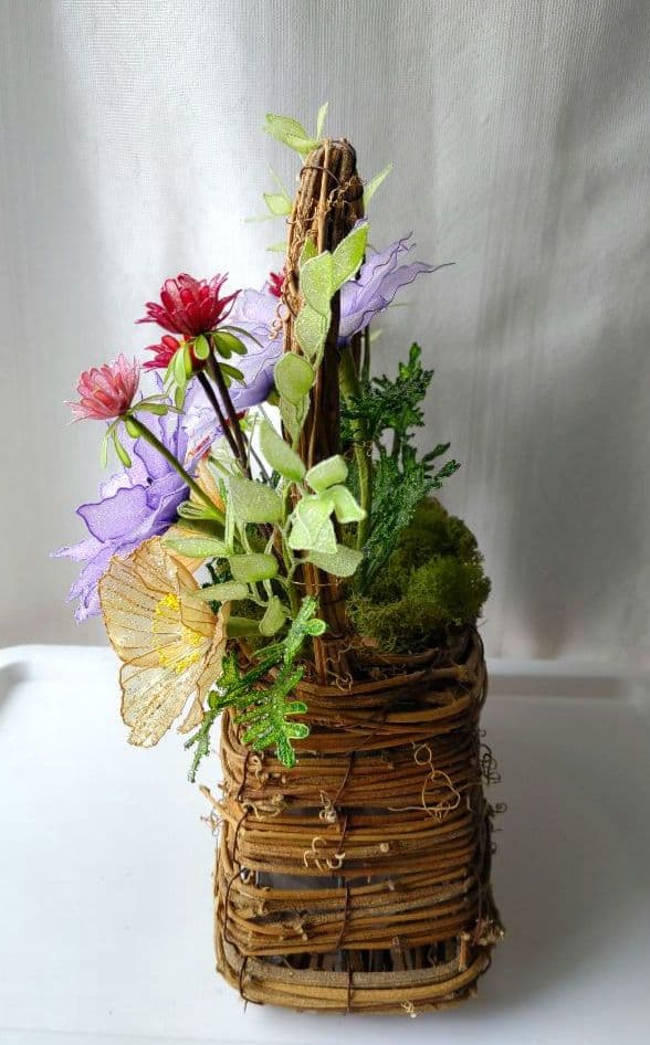 アネモネアレンジメント　　　　アメリカンフラワー　（ディップフラワー）