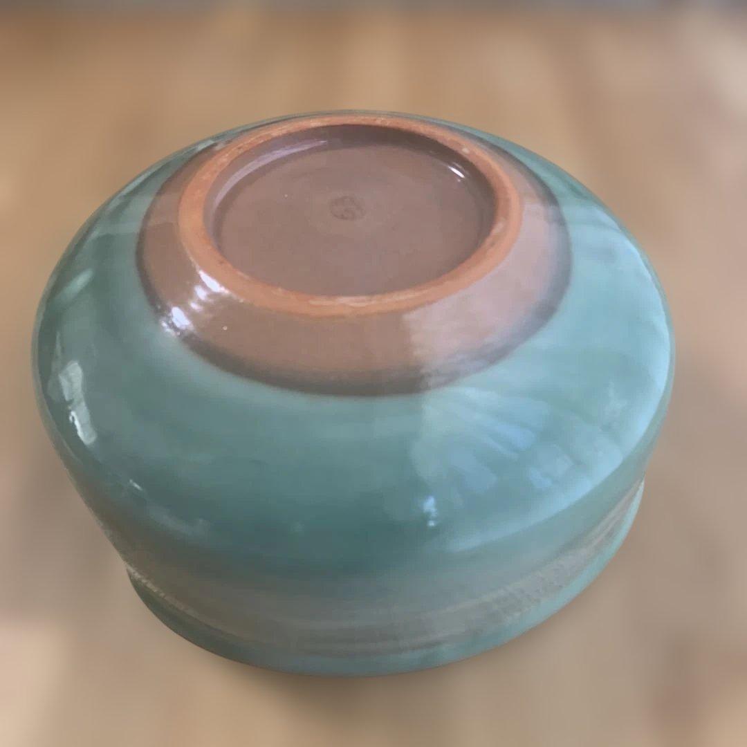 京焼　とうあん　中鉢　白椿　お正月