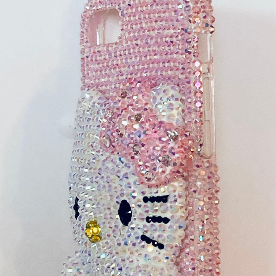 即日発送　ハローキティ デコ電 iPhoneSE 在庫1点