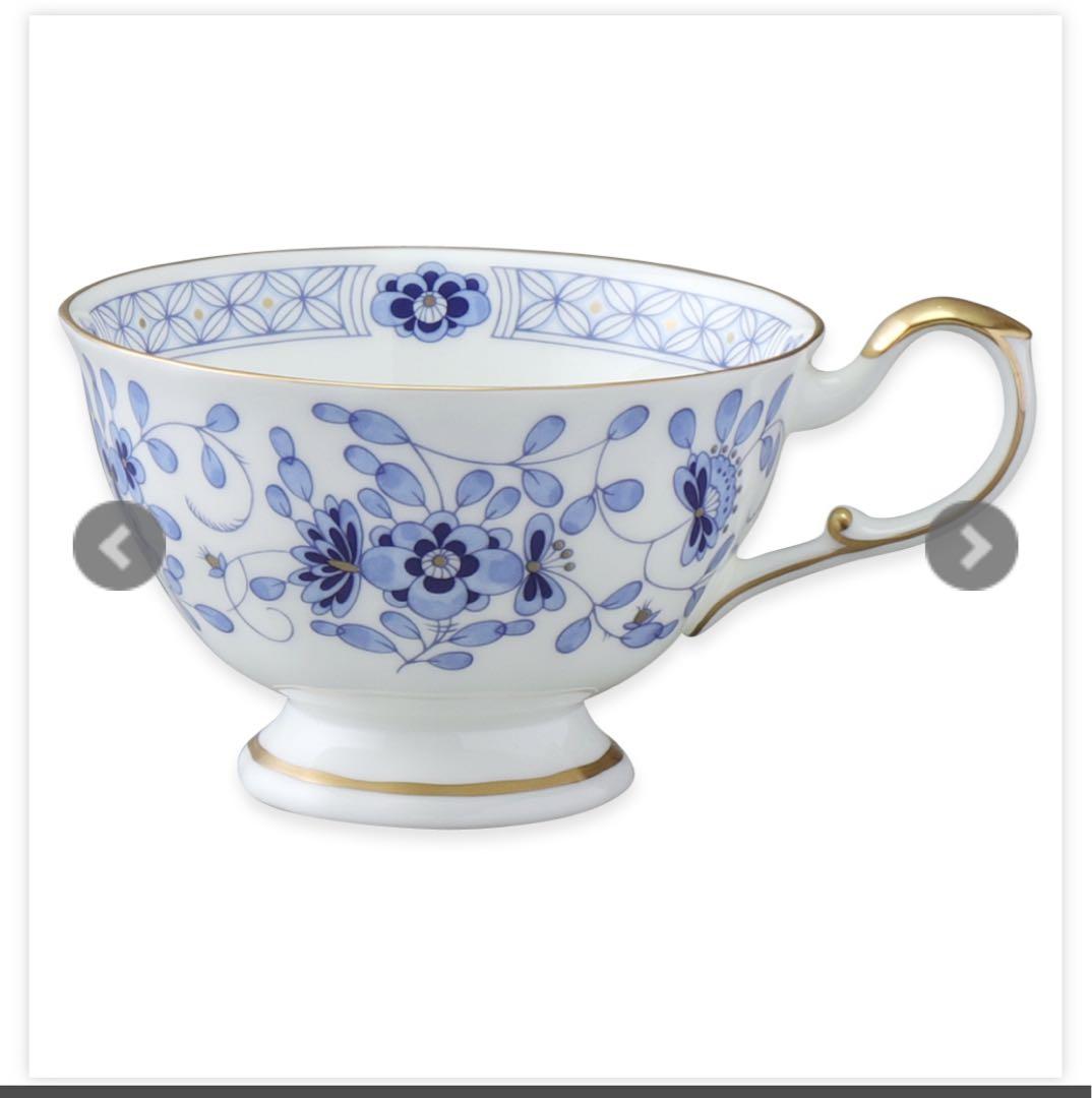 ナルミ　6客＋ケーキサーバー付き大皿セット　ミラノ⭐︎コペンハーゲン