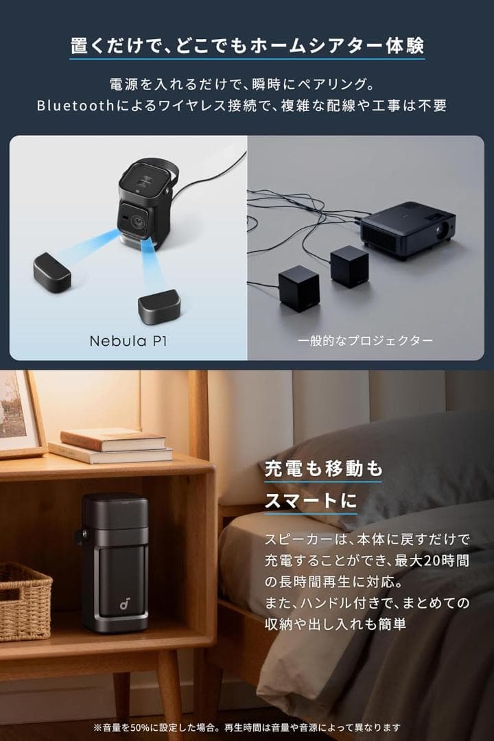 プロジェクター Anker Soundcore Nebula P1