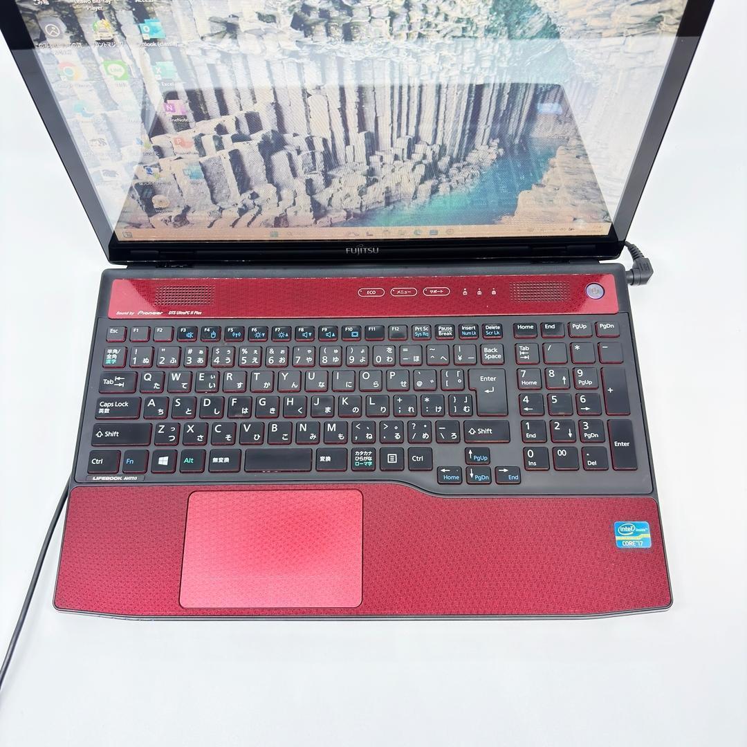 富士通 ノートパソコン Corei7 新品SSD オフィス付 Win11 A40