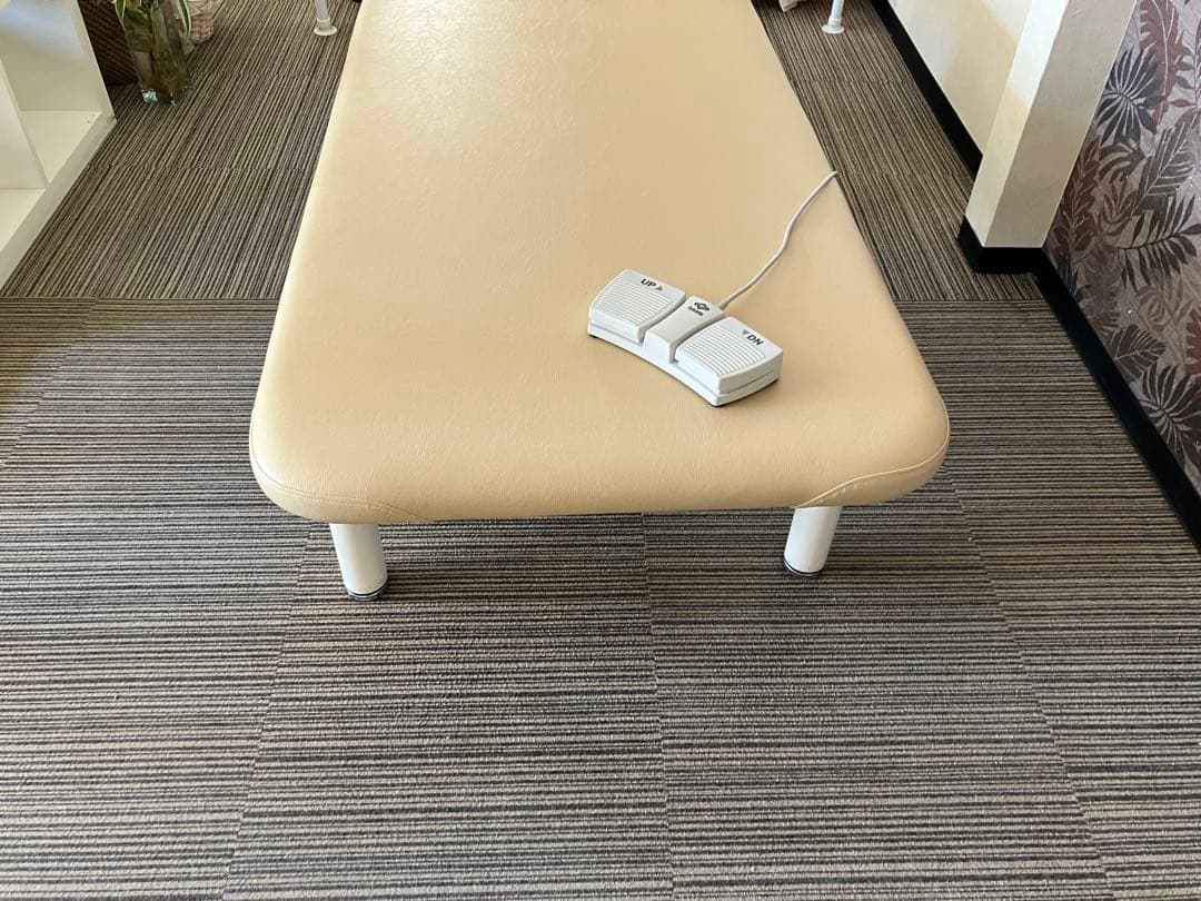 高田ベッド製作所 電動ベッド　クリーム　フェイスホール付180✖️70 高さ調整可