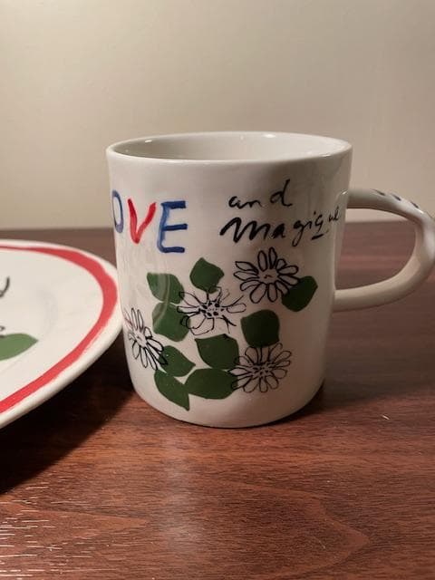 新品ホテルマギク メランジュ デザート プレート&マグカップセット LOVE