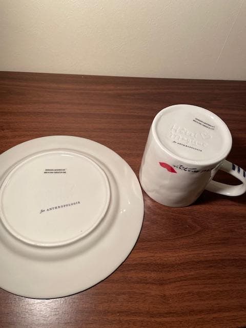 新品ホテルマギク メランジュ デザート プレート&マグカップセット LOVE