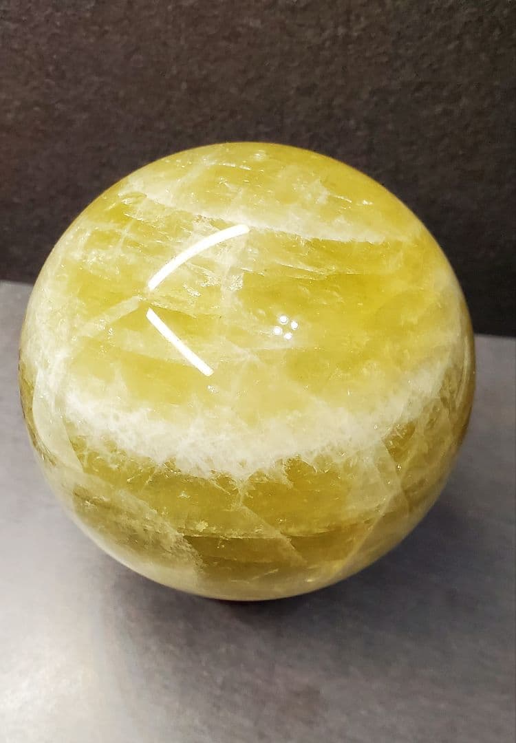 1.2kg　96mm　天然 シトリン ファントム　クォーツ　虹入り　非加熱品