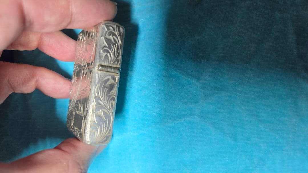 最終値下げ　スターリングシルバージッポライター手彫り調