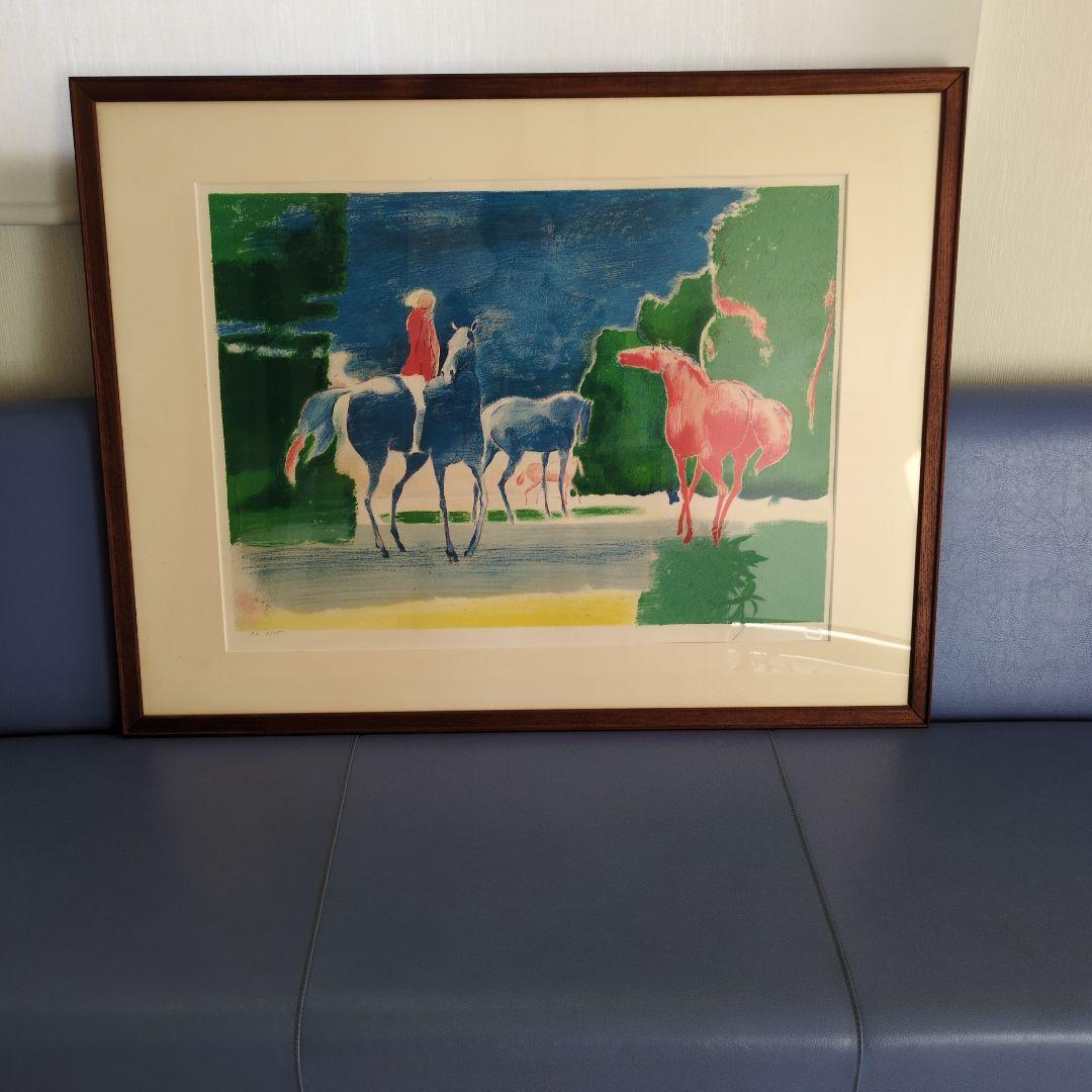 ギヤマン作「赤と青の馬」