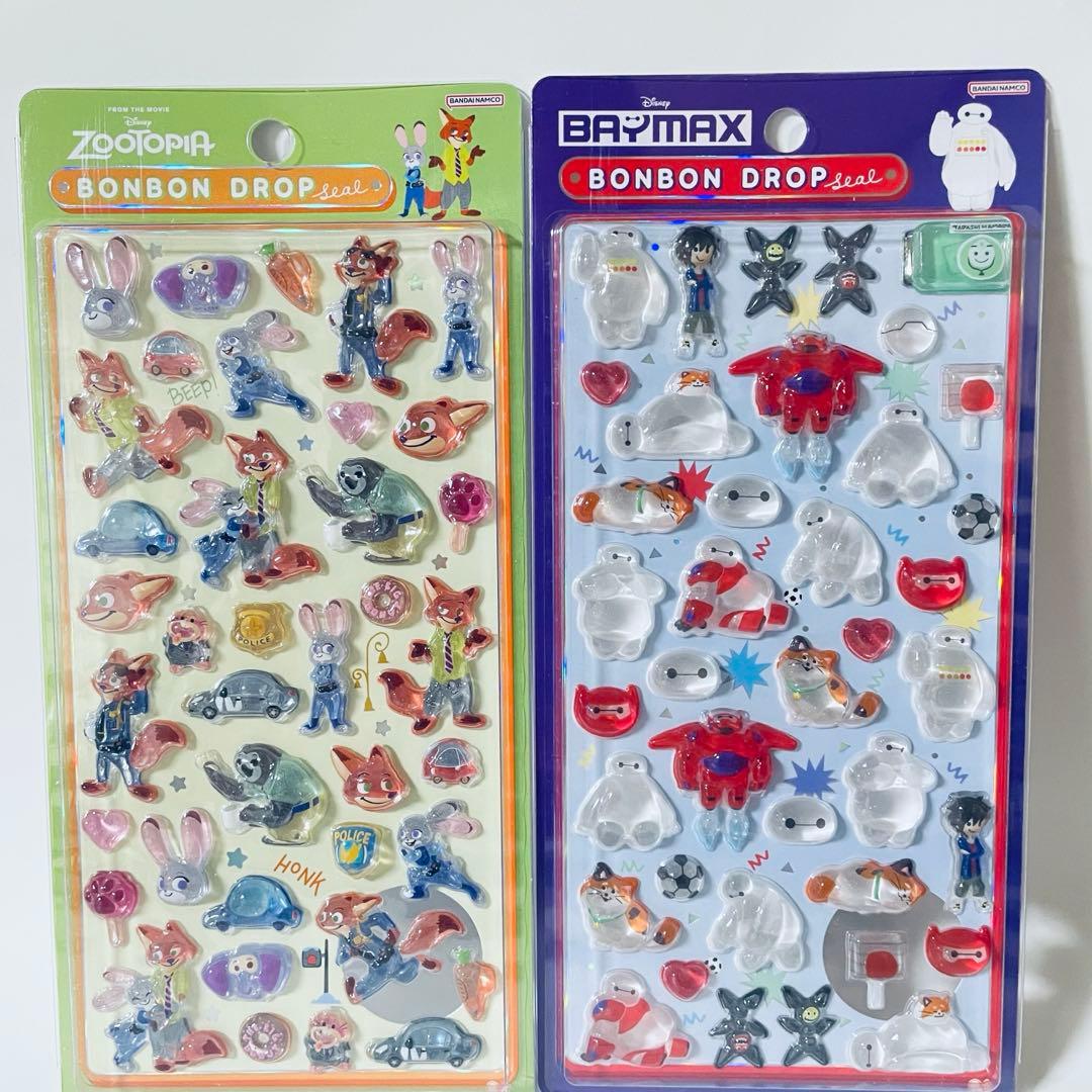 【正規品】ボンボンドロップシール　ディズニー　4種セット