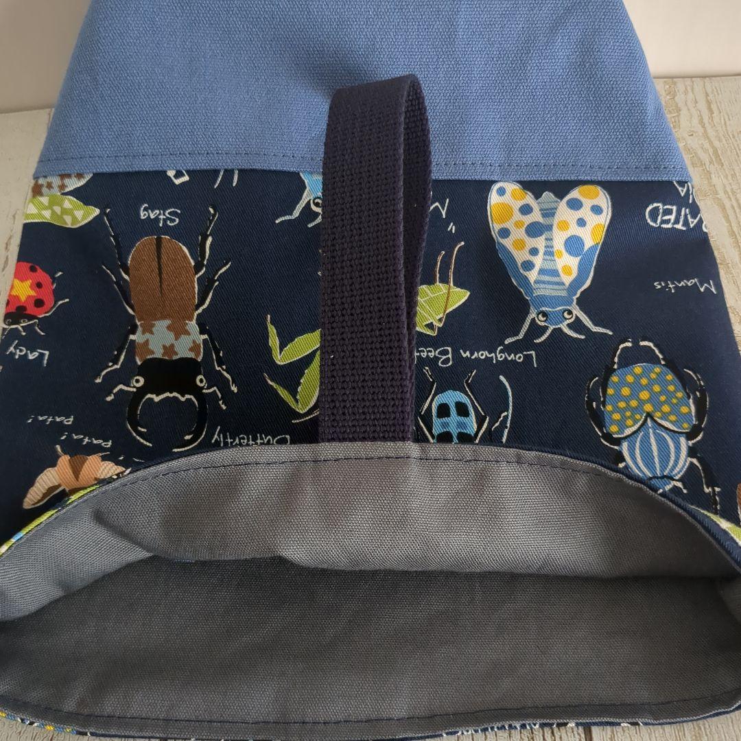 ハンドメイド 昆虫柄 レッスンバッグ シューズバッグ お着替え袋 フルセット