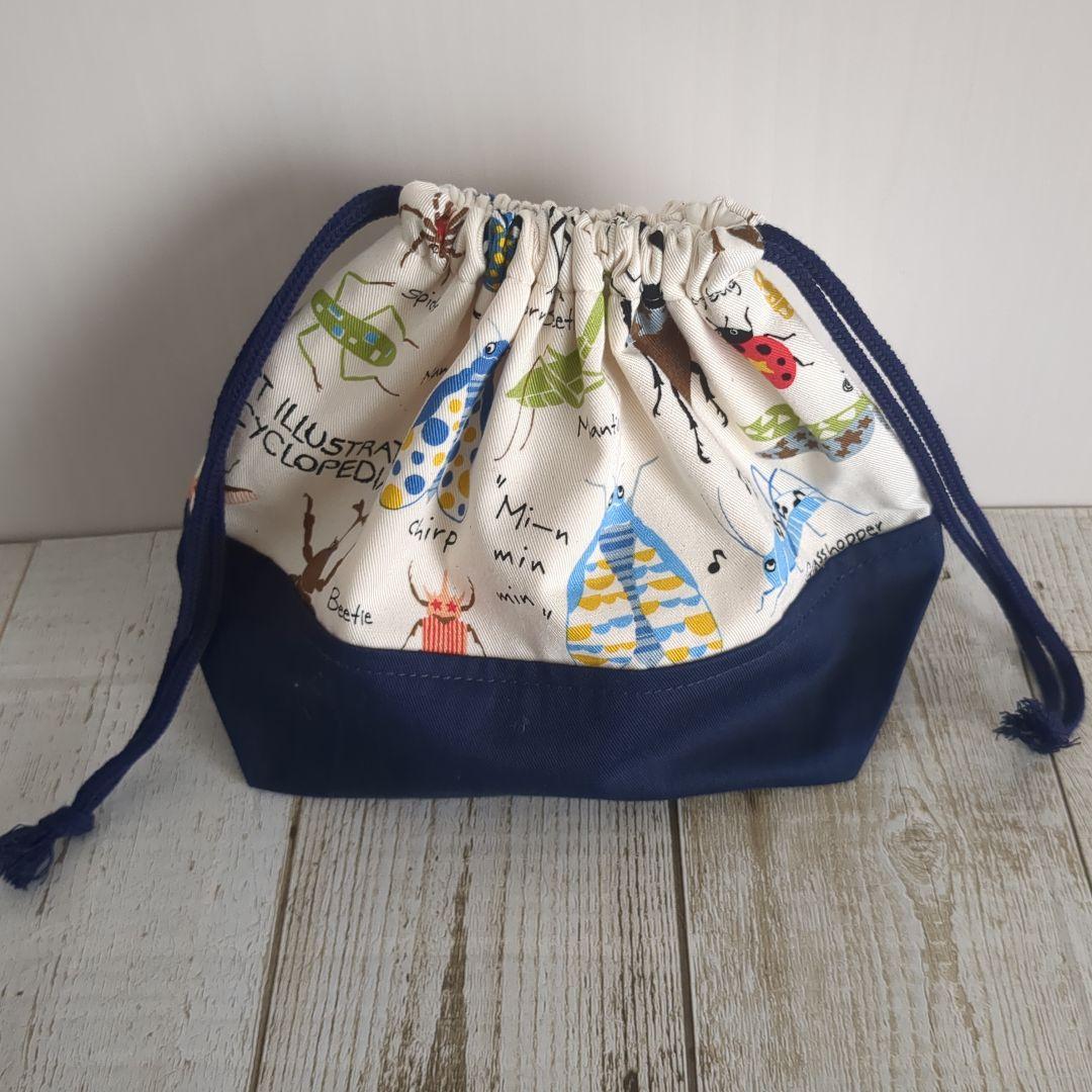 ハンドメイド 昆虫柄 レッスンバッグ シューズバッグ お着替え袋 フルセット