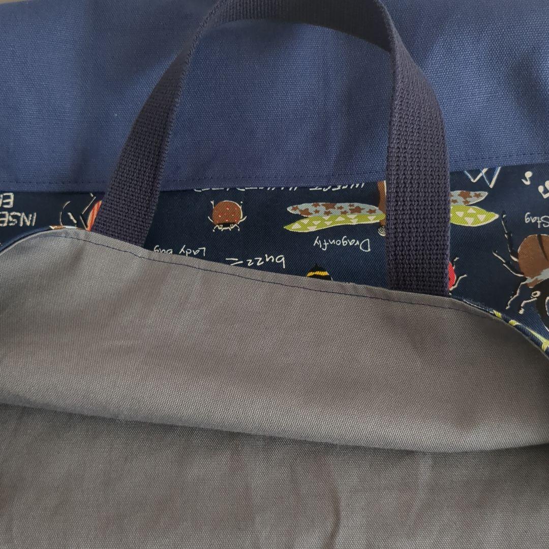 ハンドメイド 昆虫柄 レッスンバッグ シューズバッグ お着替え袋 フルセット
