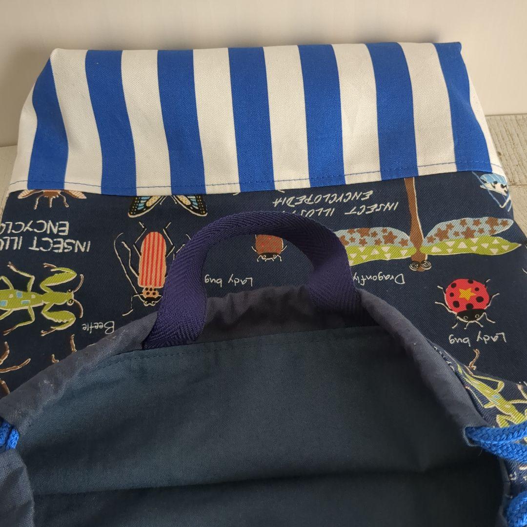 ハンドメイド 昆虫柄 レッスンバッグ シューズバッグ お着替え袋 フルセット