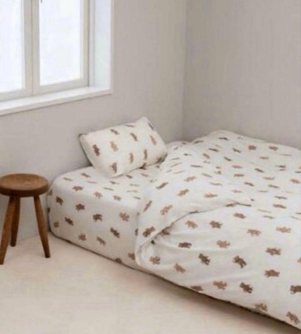 ジェラピケ　寝具3点セット　ベア柄　シングルサイズ　　新品　ベッドリネン