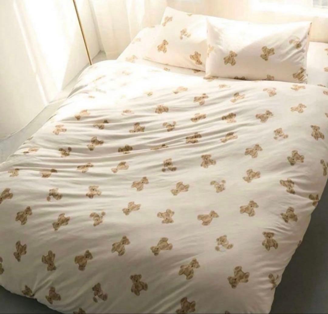 ジェラピケ　寝具3点セット　ベア柄　シングルサイズ　　新品　ベッドリネン