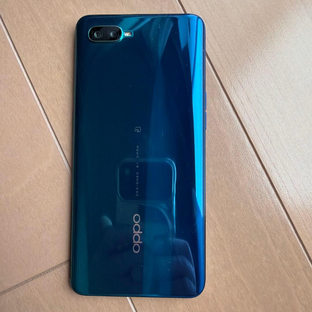 [美品]OPPO RENO A 64GB ブルー　中古美品スマホ本体