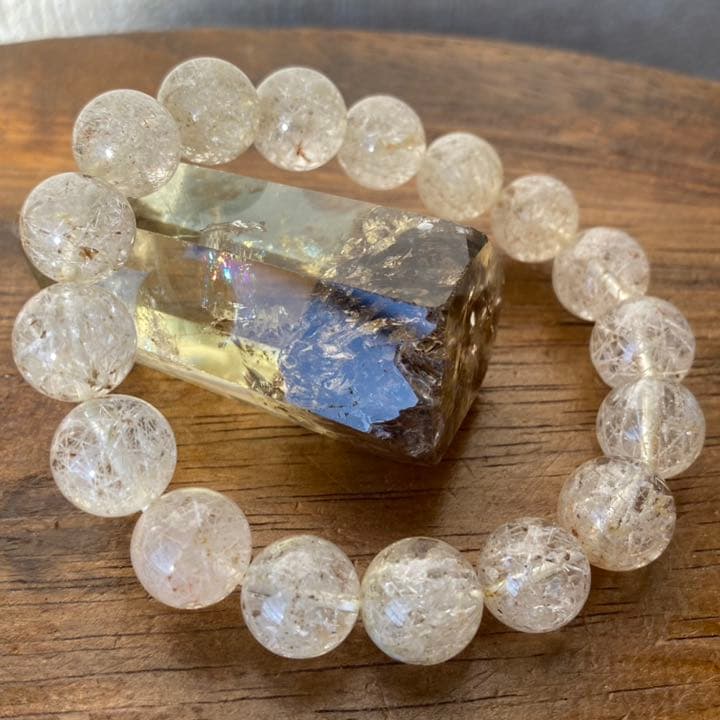 ホワイトガーデンクォーツ大玉ブレスレット