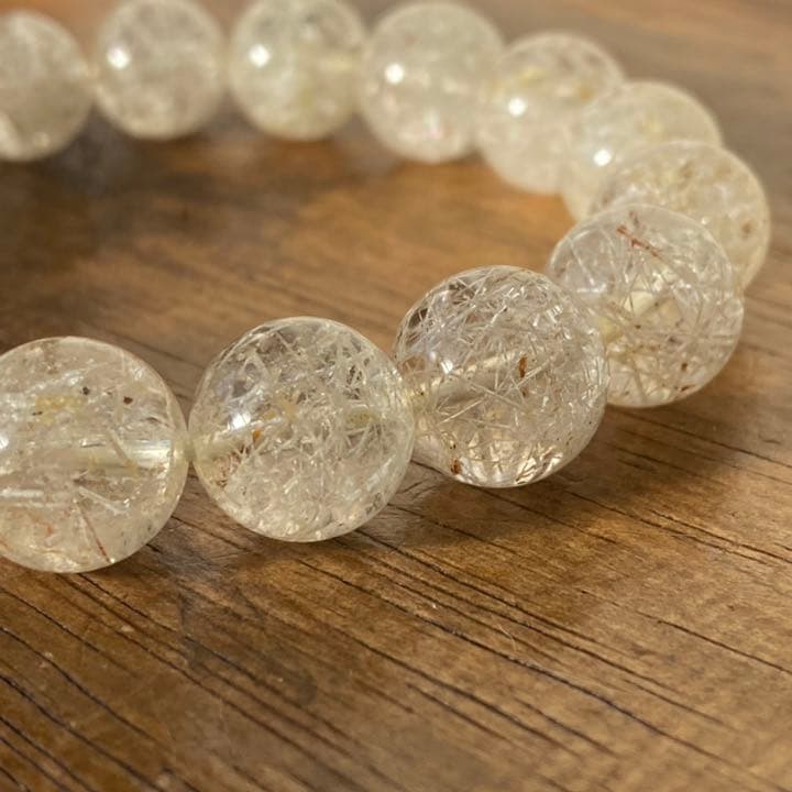 ホワイトガーデンクォーツ大玉ブレスレット