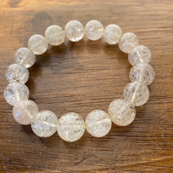 ホワイトガーデンクォーツ大玉ブレスレット