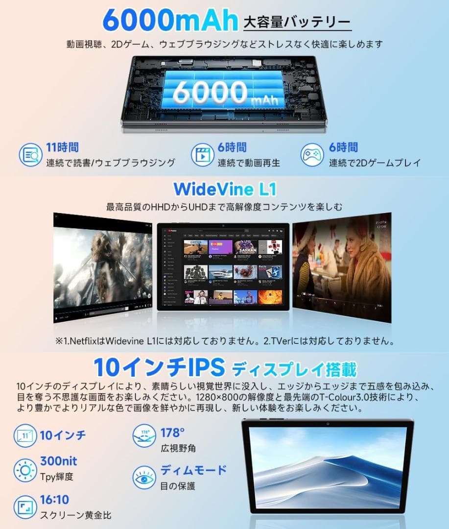 ✨液晶画面美品✨最新版10インチタブレット✨ BMAX♡I10S 動作確認済み✨