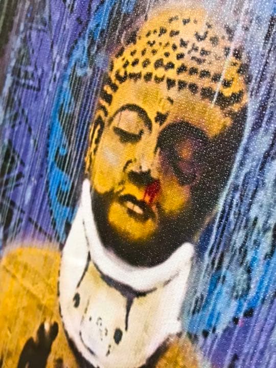 洒落てる仏陀　アバンギャルド作家のアート33x46x1.2cm