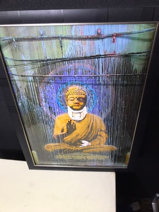 洒落てる仏陀　アバンギャルド作家のアート33x46x1.2cm