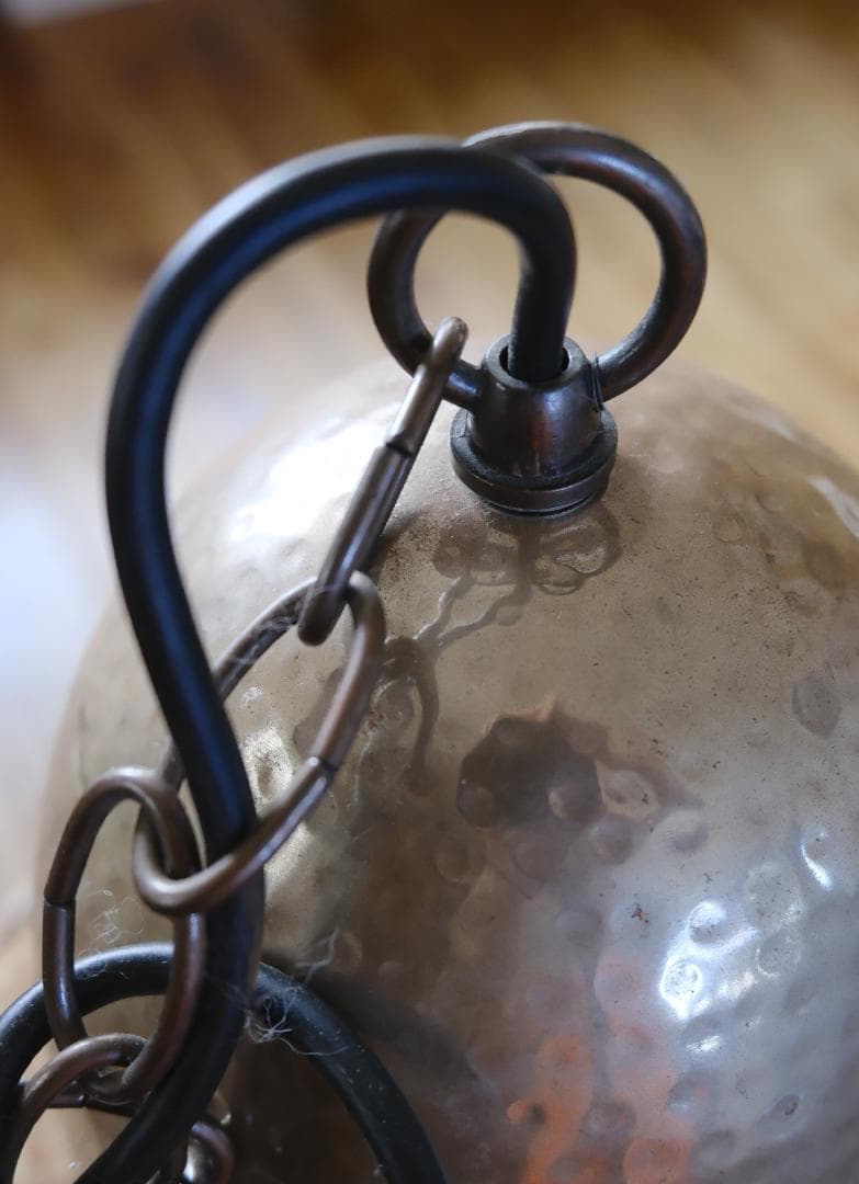 ヴィンテージアイアンランプシェード iron paint 【70bにて購入】