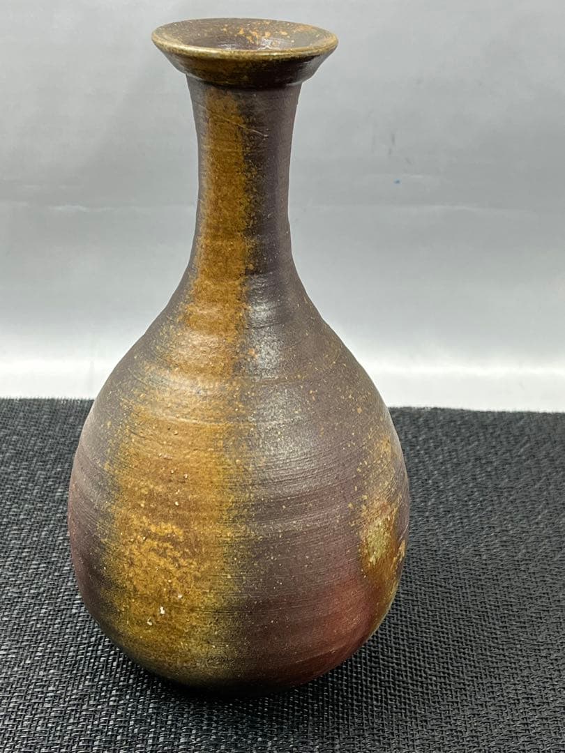 備前焼 榊原 清人作　花入 花瓶 一輪挿し 共箱 1181